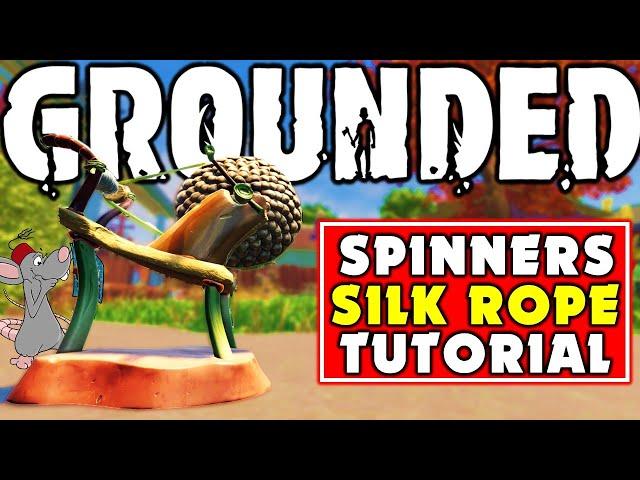 GROUNDED UPDATE! Silk Rope And The Spinner! Crafting Crude Rope Is So Much Easier!