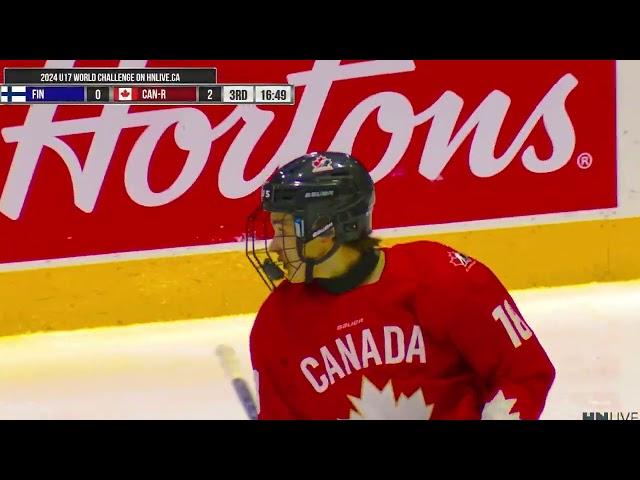 2024 HC World U17 Challenge Highlights - Canada Red vs Finland