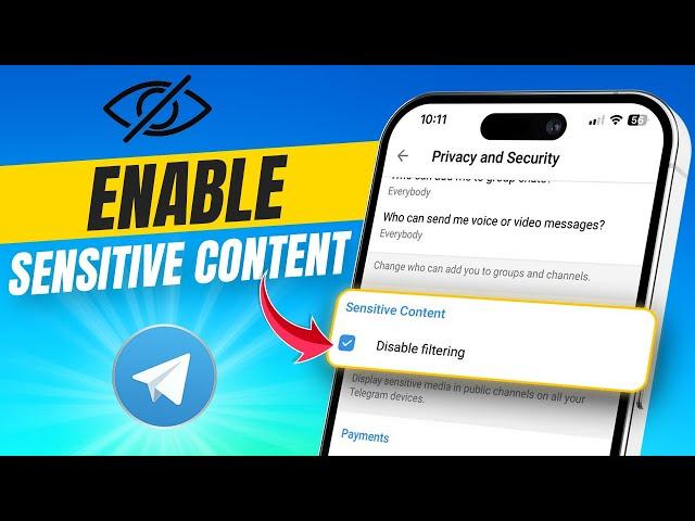 How to Enable Sensitive Content on Telegram on iPhone | Disable Filtering in Telegram