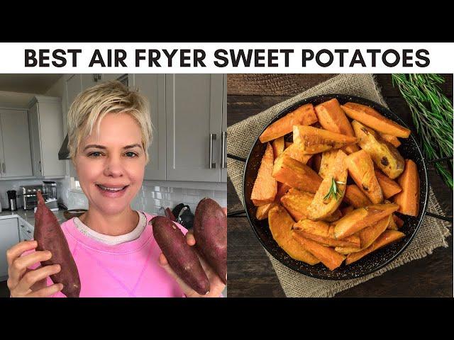 How to Make Air Fryer Sweet Potatoes 3 Ways (Whole, Fries, & Chips)