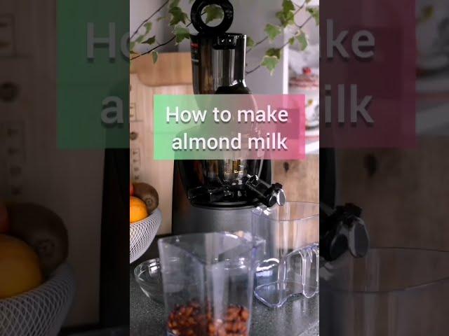 Almond milk by Kuvings Whole Slow Juicer EVO820(Vegan nut milk )