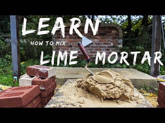 HOW TO  MIX LIME MORTAR [Bricklaying for beginners e.p 6]