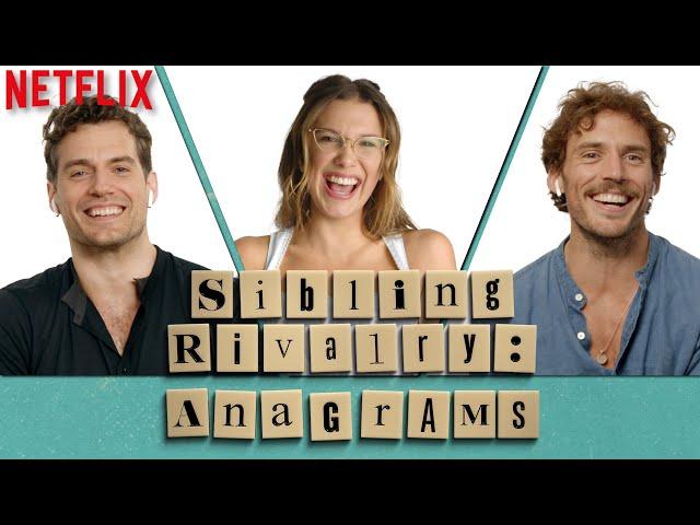 Millie Bobby Brown, Henry Cavill, & Sam Claflin Play Anagrams | Enola Holmes | Netflix