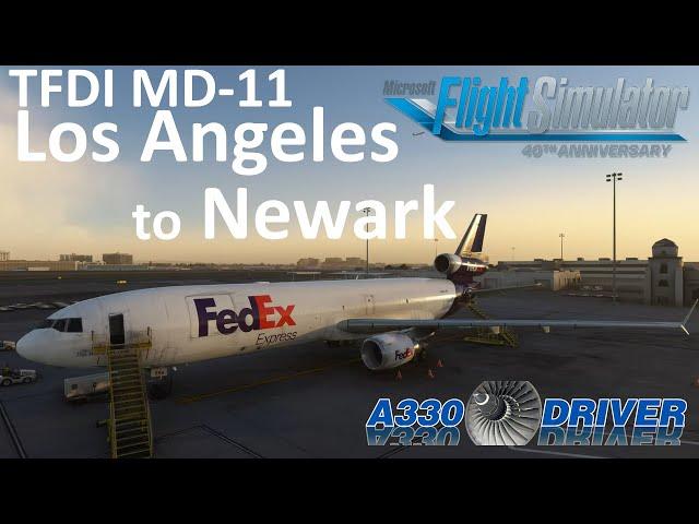 TFDI MD-11 Progress Check: FedEx Real Ops from LOS ANGELES to NEW YORK/NEWARK | Real Airline Pilot