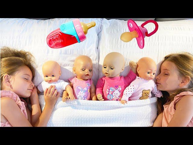 Nastya baby dolls and twin girls Like MOM - Best FRIENDS - Collection of Videos for children