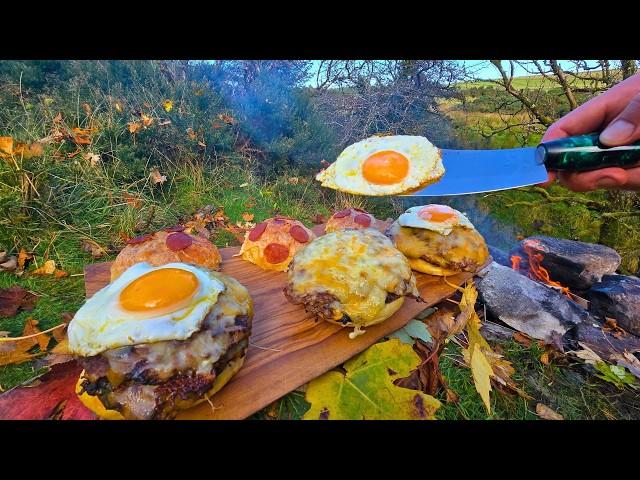 Is this the ULTIMATE BURGER? | ASMR Outdoor Cooking