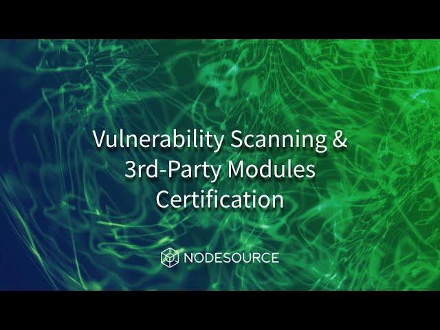 Vulnerability Scanning & 3rd Integrations