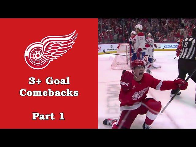 Detroit Red Wings: 3+ Goal Comebacks (Wins)