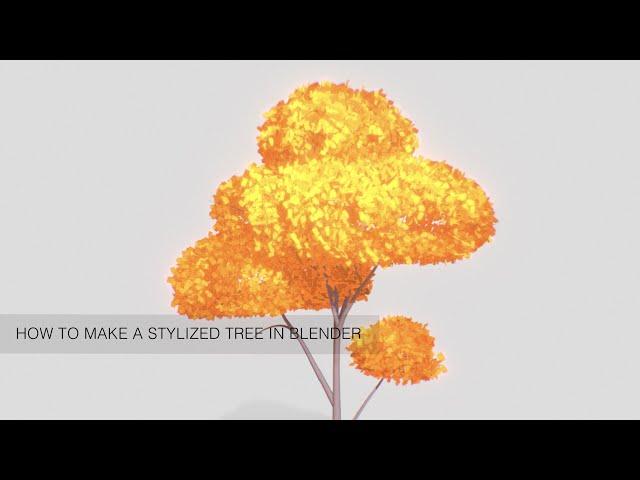 How to make a stylized tree in Blender!