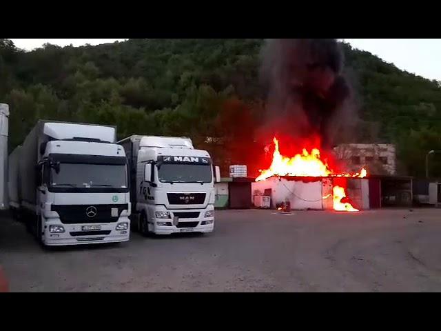 Пожежа у Мукачеві. Відео PMG.ua