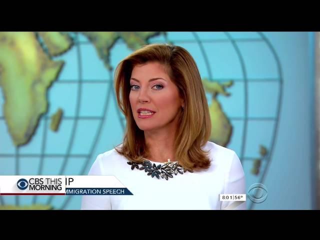 Norah O'Donnell - white dress and high heels -  Aug 31, 2016