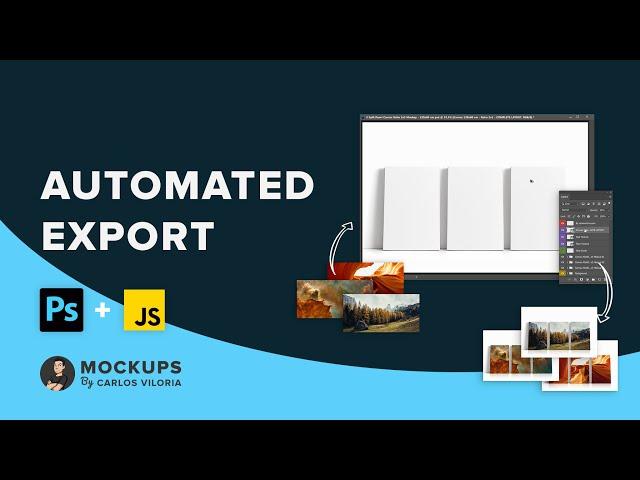 Automated preview exporting of mockups using free JavaScript and Photoshop