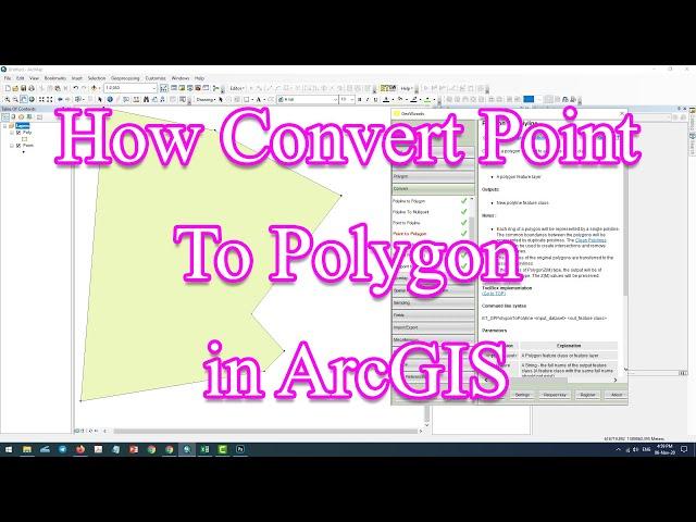 Convert Point To Polygon in ArcGIS