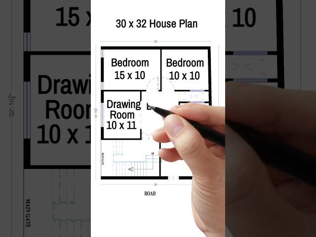 30 X 32  House design | Ghar ka naksha | Facility Zone |  #shorts #housedesign #houseplan #ytshorts