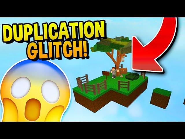 HERE IS HOW TO PULL OFF THE ROBLOX SKYBLOCK DUPLICATION GLITCH!!