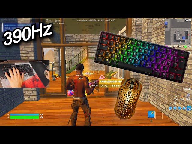 HyperX Alloy Origins 60 ASMR Chill Satisfying Gameplay Keyboard Fortnite 390 FPS Smooth