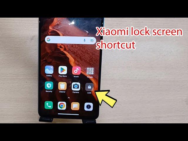 How to lock screen without power button xiaomi