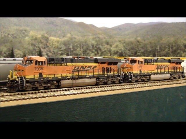 Custom Weathered MTH BNSF ES44C4's w/ LokSound