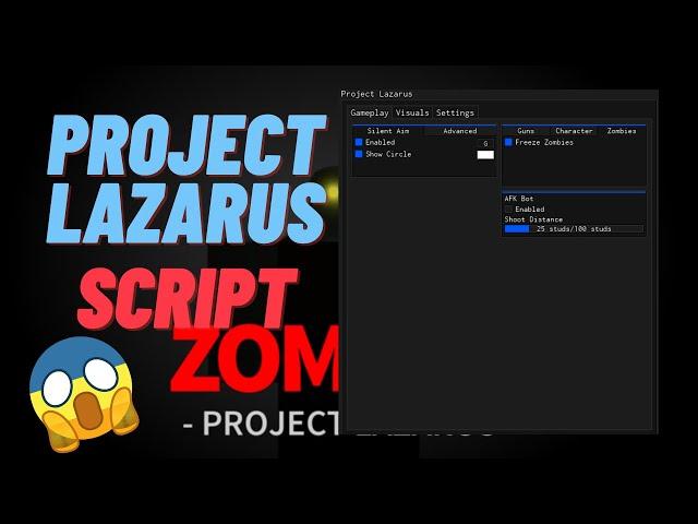 Roblox Project Lazarus OP Script | Silent Aim Infinite Ammo One Hit Kill Freeze Zombies | *PASTEBIN*