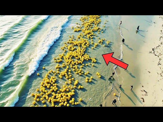 Hundreds Of Yellow Balls Wash Up — Then The Coast Guard Finds Out Why