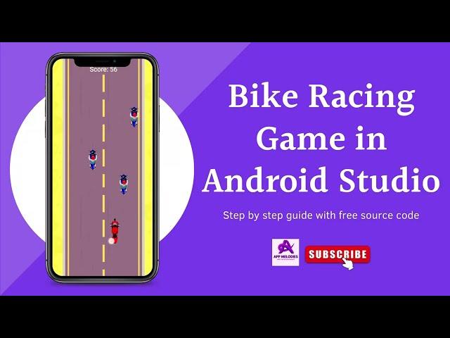 Bike Racing Game in Android Studio Kotlin || Step-by-Step Tutorial with Source Code || #AppMelodies