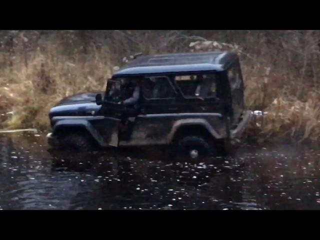 уаз хантер уаз патриот лада нива 3D Offroad по полигону видео с регистратора