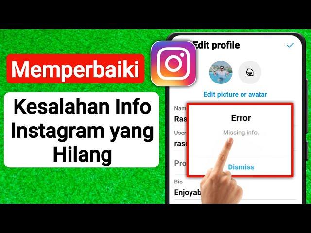 Cara Mengatasi Kesalahan perubahan profil Instagram masalah informasi yang hilang