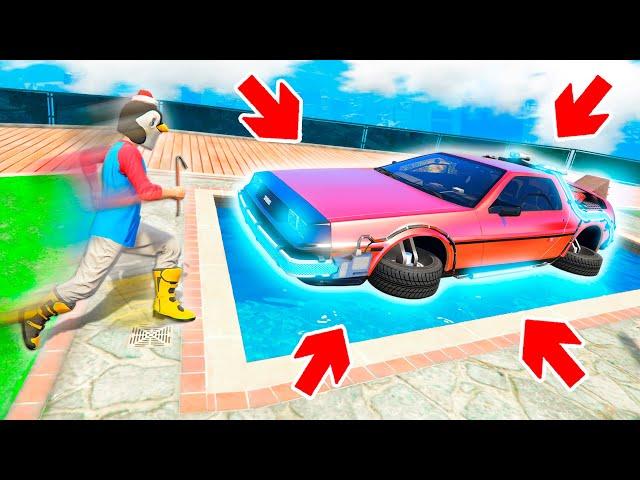 УГНАЛ ЛЕТАЮЩИЙ DELOREAN ИЗ БУДУЩЕГО В ГТА 5 ОНЛАЙН ! - БИТВА ВОРОВ В GTA 5 ONLINE