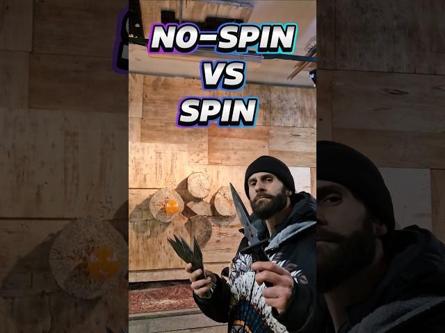 NO-SPIN VS SPIN Knife Throwing