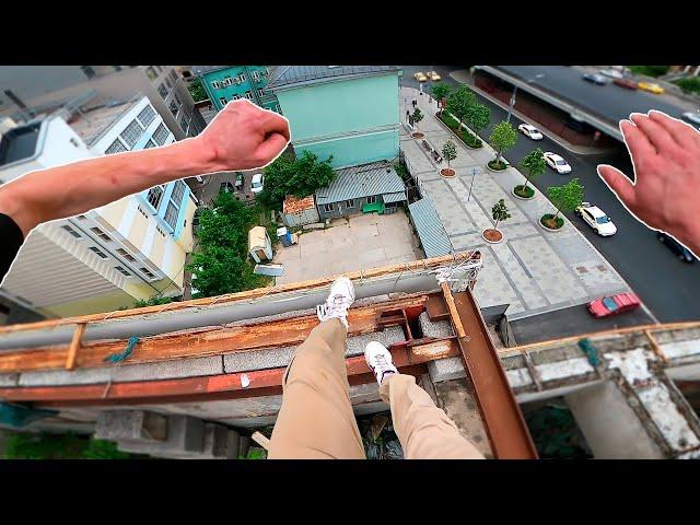 Moscow Rooftop Parkour POV 