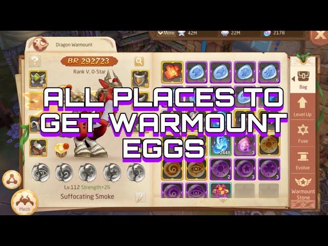 All places for Dragon Eggs | Tales Of Wind