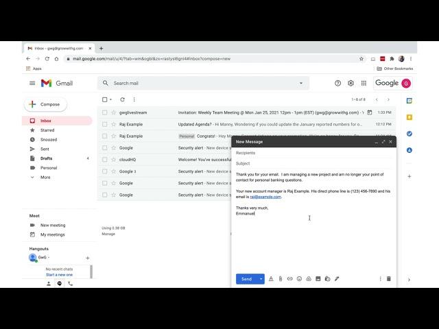 How to Enable and create templates in Gmail using Google Workspace for business