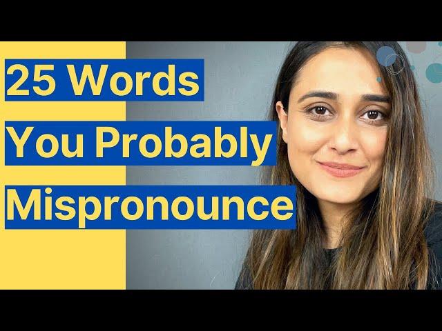 Commonly mispronounced English words in 3 minutes