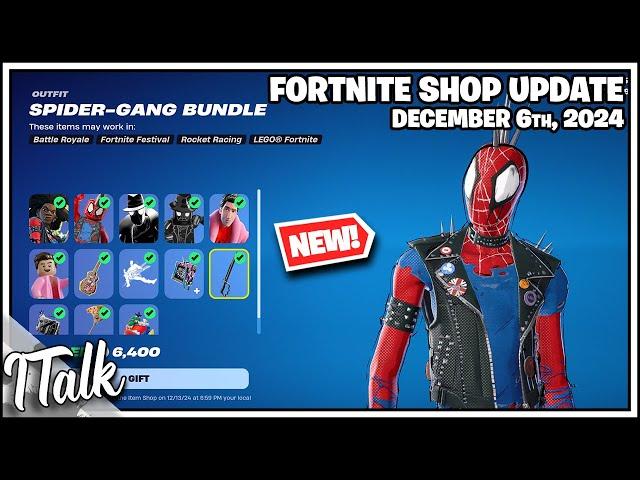 *NEW* MORE SPIDER-VERSE SKINS! Fortnite Item Shop [December 6th, 2024] (Fortnite Chapter 6)