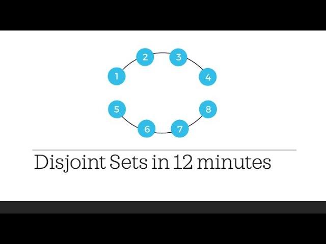 Disjoint Sets & Union Find Algorithm Simply Explained