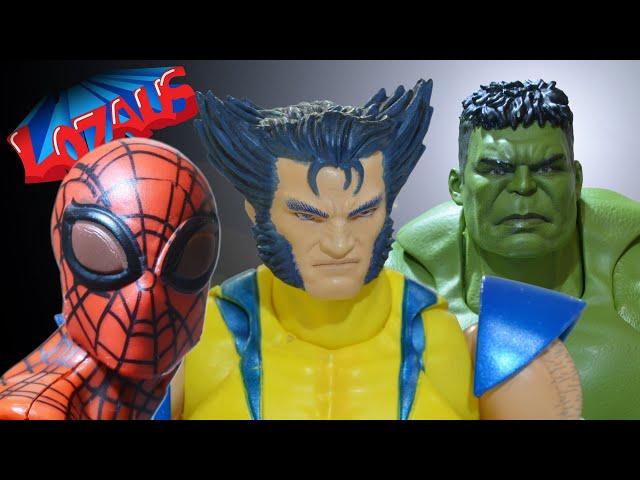 SUPERIOR SPIDERMAN VS WOLVERINE & HULK Stop Motion Action Video