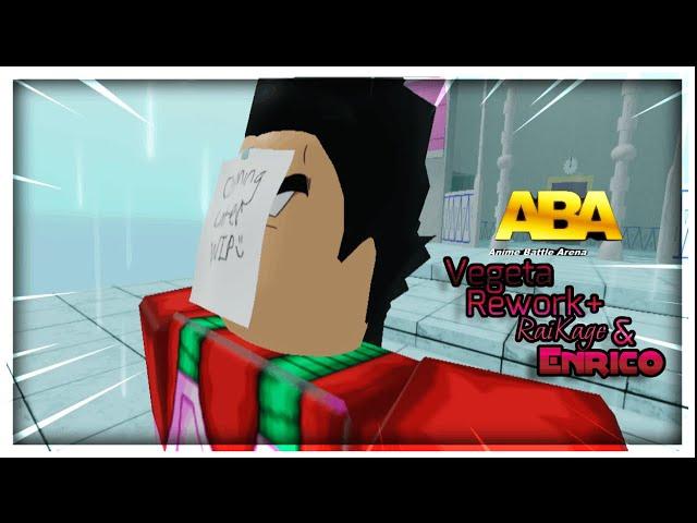 *New* Vegeta Rework + Raikage & Enrico Pucci Showcase (ABA) | Roblox