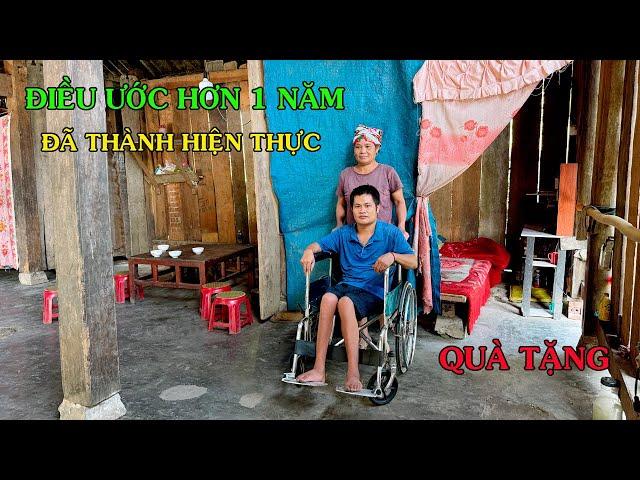 QUÀ TẶNG - ĐIỀU ƯỚC HƠN 1 NĂM CỦA NGƯỜI ĐÀN ÔNG NGHÈO MONG CÓ 1 CHIẾC XE LĂN VÀ ĐÃ THÀNH HIỆN THỰC