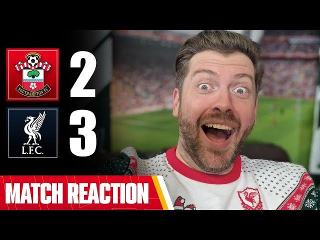 MAD GAME OF FOOTY! SOUTHAMPTON 2-3 LIVERPOOL | MAYCH REACTION