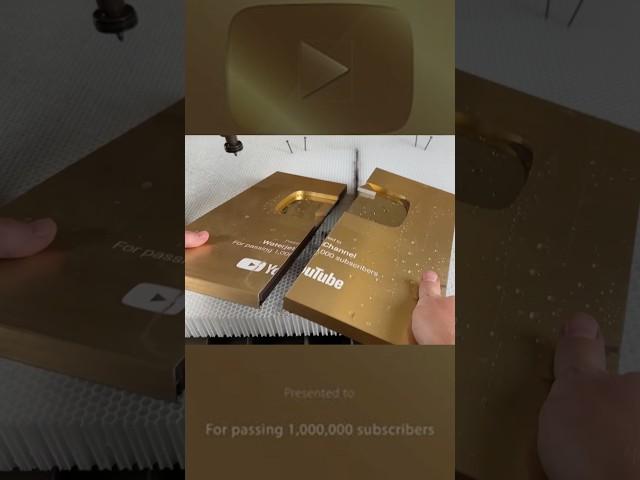 Is Golden Play Button Really Made With Gold  #shorts