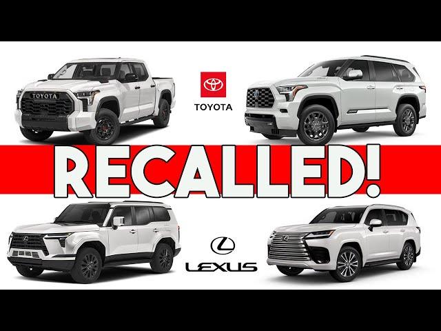 GAME OVER!  Toyota RECALLS New Turbo V6 Engines in Multiple Toyota and Lexus Trucks & SUVs