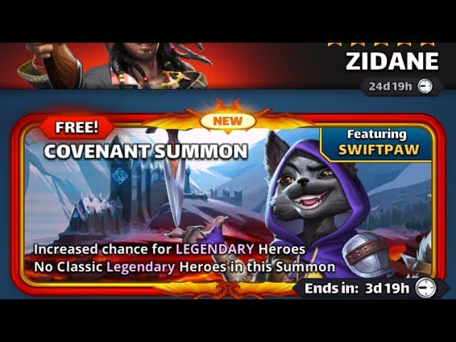 Empires Puzzles : Extravanganza covenant summons feat Swiftpaw (multiple 5* must see!)