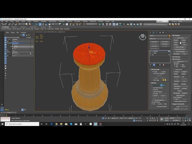 3D Modeling Chess - Rook (3Ds Max Tutorial) - Part 03