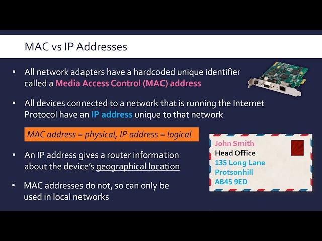 IP Addresses vs MAC Addresses