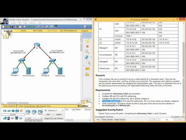 7.4.1.2 Packet Tracer - Skills Integration Challenge