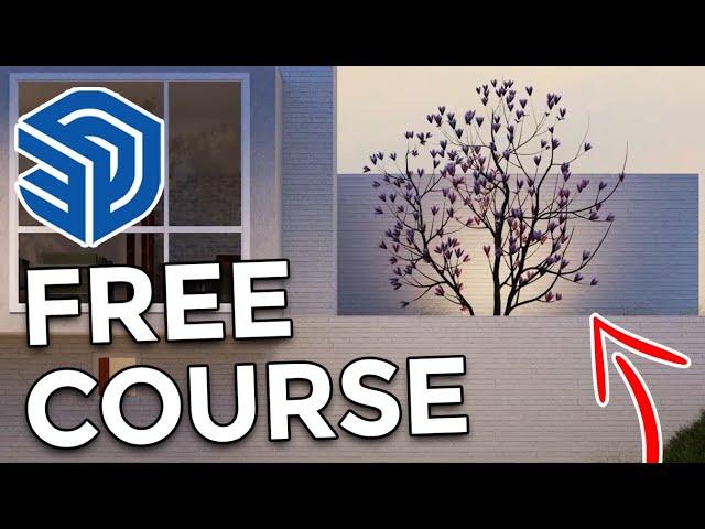 Adding Landscape with Skatter 2 in Sketchup | FREE COURSE