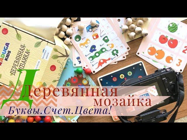 Деревянная мозайка "Raduga KIDS" | БУКВЫ+СЧЕТ+ЦВЕТА! | РУБРИКА: Играем и читаем ВМЕСТЕ!