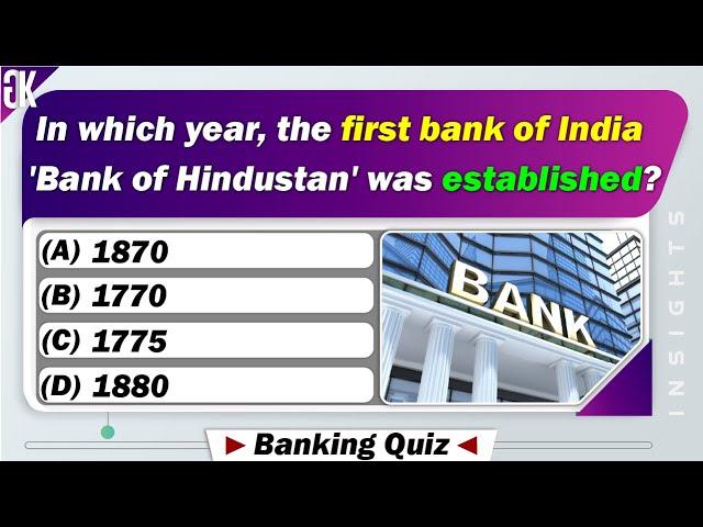 Bank Quiz | Bank GK Question & Answers | IMP General Knowledge Quiz Of Bank