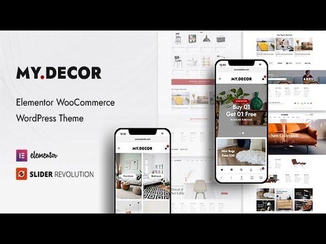 MyDecor - Elementor WooCommerce WordPress Theme Free Download