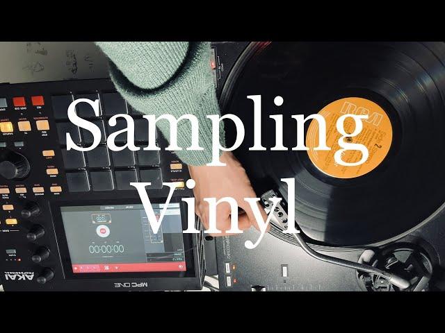 SAMPLING VINYL TO MAKE A BOOMBAP BEAT ON THE MPC ONE